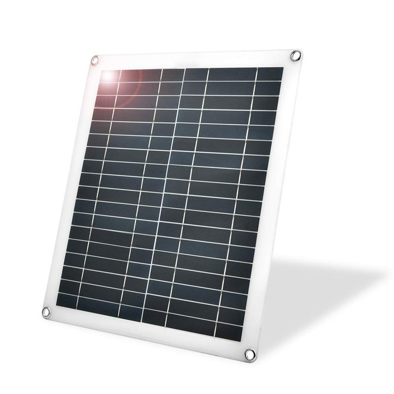 comfrt 25W Flexible Solar Panel,New Waterproof Flexible Polycrystalline Solar Panel Charger Outdoor para barcos, autocaravanas, caravanas y sistemas de desagüe - Image 1