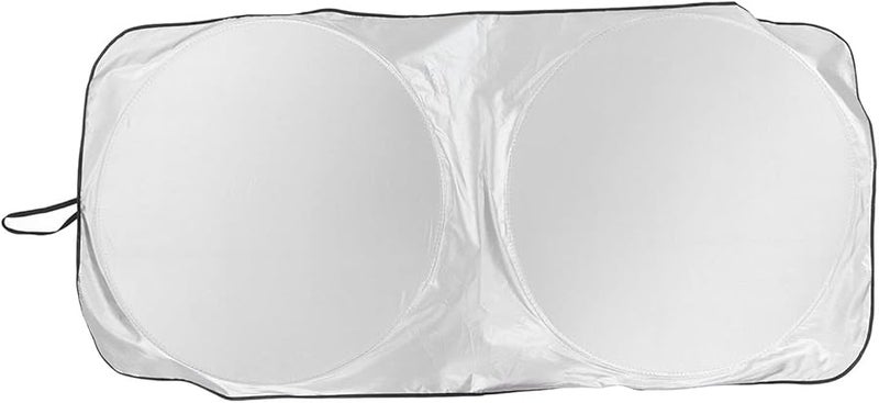 Foldable Car Windshield Sun Shade Heat Reflector Cover Polyester Fiber 129g for Most Cars Trucks SUVs - Image 1