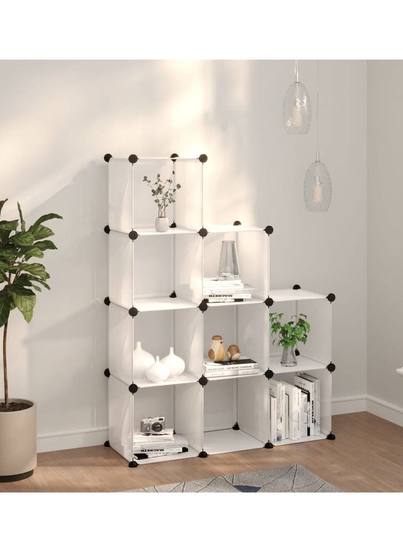 9 Cube Double Plastic Modular Storage Closet Organizer Cabinet Shoe Rack Cabinet Cube - Image 4