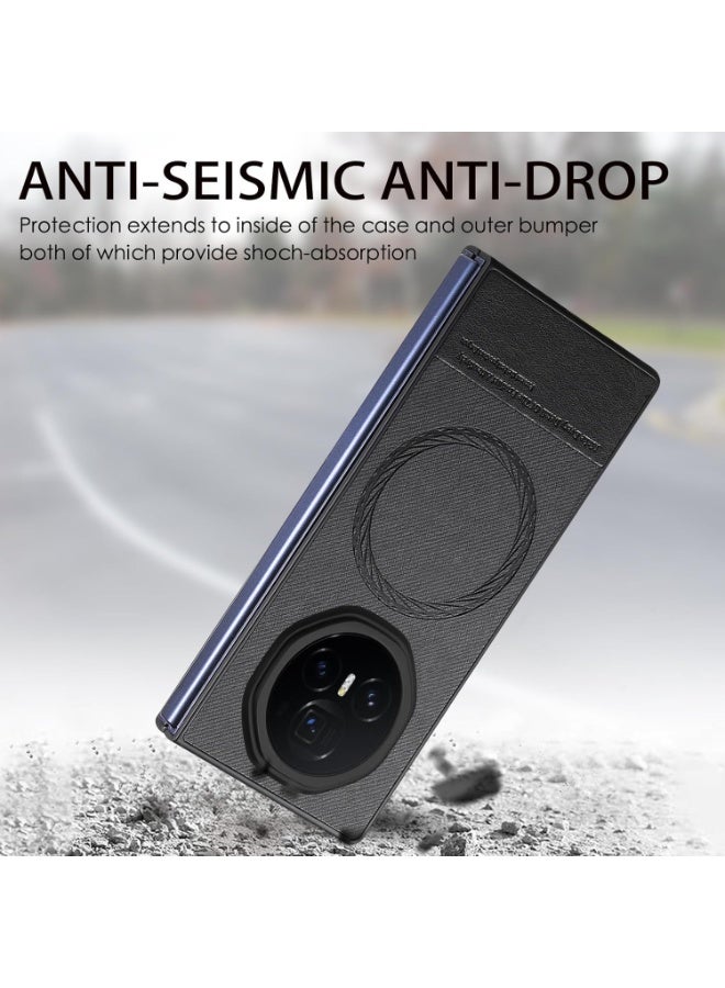 VKL Magnetic Case Compatible with Honor Magic V5 2025, [Support Wireless Charging] Full Package Anti-drop & Anti-fingerprint Protective Cover for Honor Magic V5 (Black) - Image 5