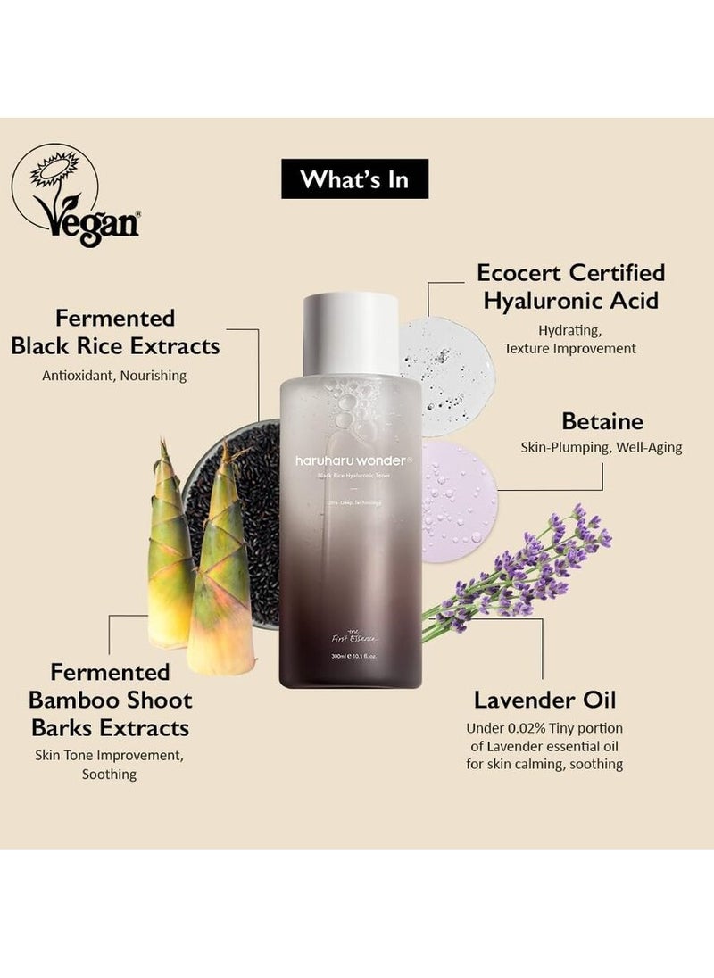 haruharu Wonder Haruharu Wonder Black Rice Hyaluronic Toner 5.1 fl.oz / 150ml | Face Moisturizer, Facial Toner for All Skin Types | Vegan, Cruelty Free, EWG-Green  - Image 4