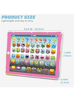 Generic Kids Tablet Learning Pad Toddler Tablet with ABC Word Song Music Number Electronic Interactive Toy for Educational Preschool Boys & Girls 3 4 5 Years Old  - Image 4