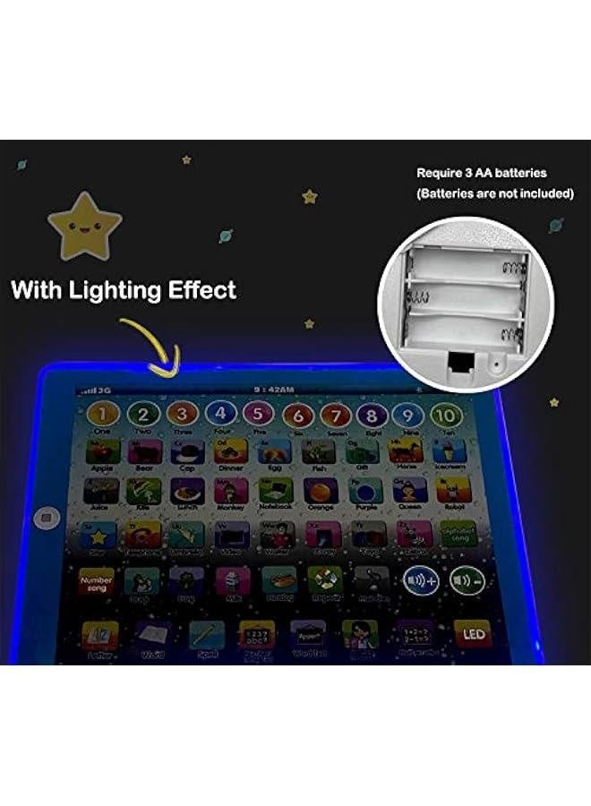 تابلت أطفال لوح تعليمية جهاز لوحي مع أغاني كلمات الأبجدية وموسيقى وأرقام لعبة إلكترونية تفاعلية للأطفال للتعليم في مرحلة ما قبل المدرسة للأولاد والبنات من 3 إلى 5 سنوات - Image 5