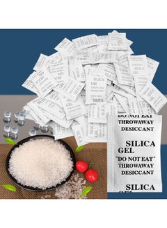 RATSAW 100 Packs 2 Gram Desiccant Packets Food Safe Silica Gel Desiccant Packets Premium Moisture Absorbers for Food Storage Desiccant Beads Packet for Moisture Storage Control  - Image 1