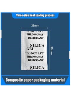 RATSAW 100 Packs 2 Gram Desiccant Packets Food Safe Silica Gel Desiccant Packets Premium Moisture Absorbers for Food Storage Desiccant Beads Packet for Moisture Storage Control  - Image 4