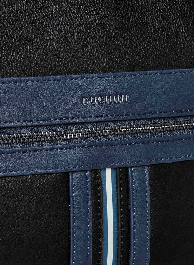 دوتشيني حقيبة دافل صلبة بحزام قابل للفصل وإغلاق بسحاب - Image 5