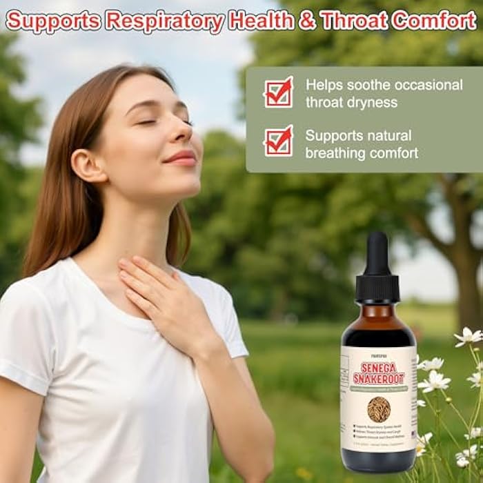 provspro Seneca Root Extract Alcohol-Free Liquid, Supports Respiratory Health and Throat Comfort, Polygala Senega Root Natural Herbal Glycerin Based Supplement, Clean Ingredient 2 fl oz - Image 4