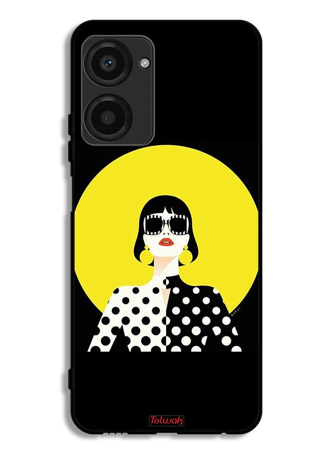 Tolwak Realme 10 Pro Protective Case Cover Stylish Girl Art - Image 1