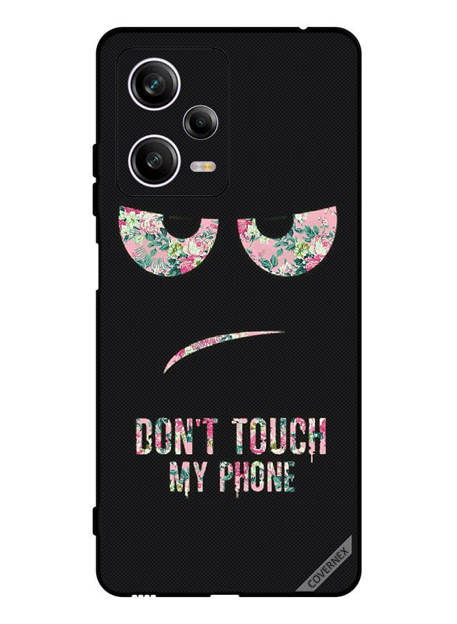 Covernex Protective Case Cover For Xiaomi Redmi Note 12 Pro Don't Touch My Phone Floral - Image 1