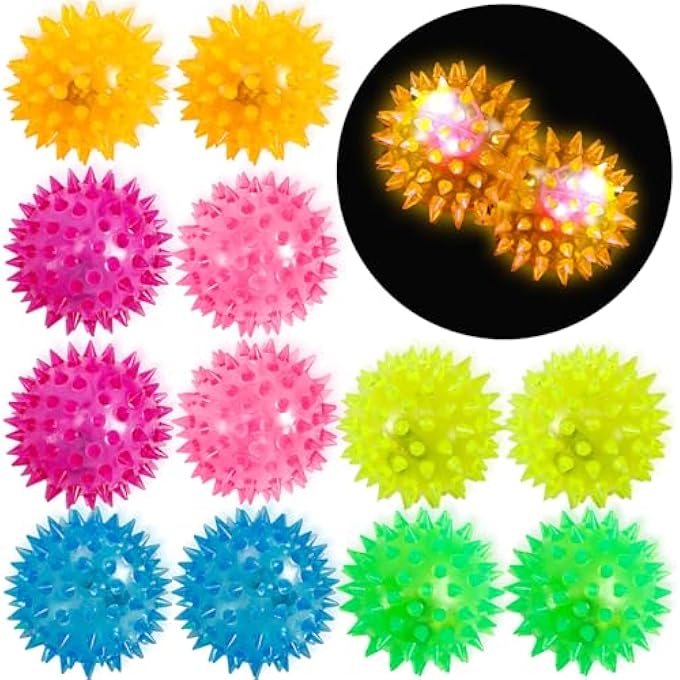 Dyrfolm Blinking Spiky Bouncy Ball 2.16inch - Image 1