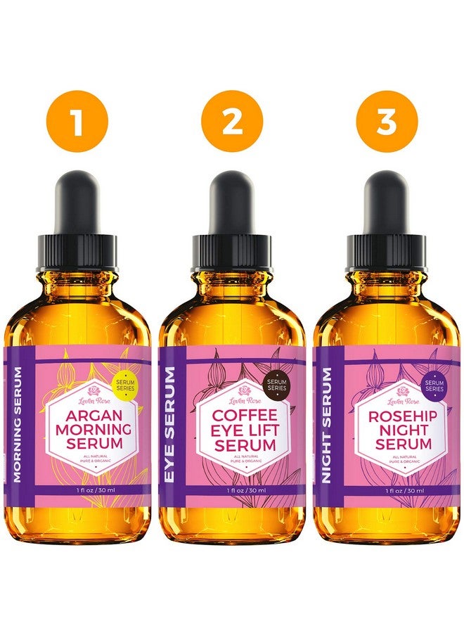 Leven Rose Coffee Bean Caffeine Serum For Eyes 1 Oz Antiaging Caffeine Eye Serum Organic Under Eye Serum Eye Serum For Puffy Bags Under Eyes - Image 5