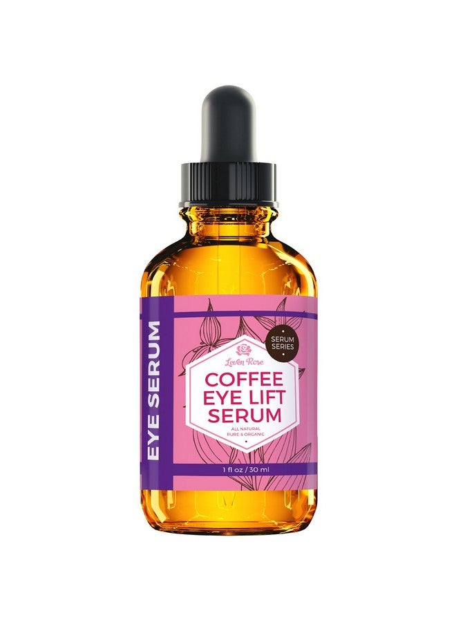 Leven Rose Coffee Bean Caffeine Serum For Eyes 1 Oz Antiaging Caffeine Eye Serum Organic Under Eye Serum Eye Serum For Puffy Bags Under Eyes - Image 2