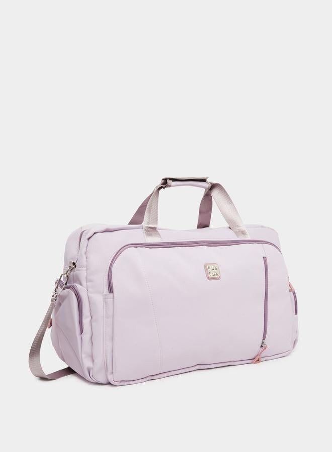 ستايلي حقيبة رياضية بتفاصيل ستيل مع جيوب خارجية - Image 1