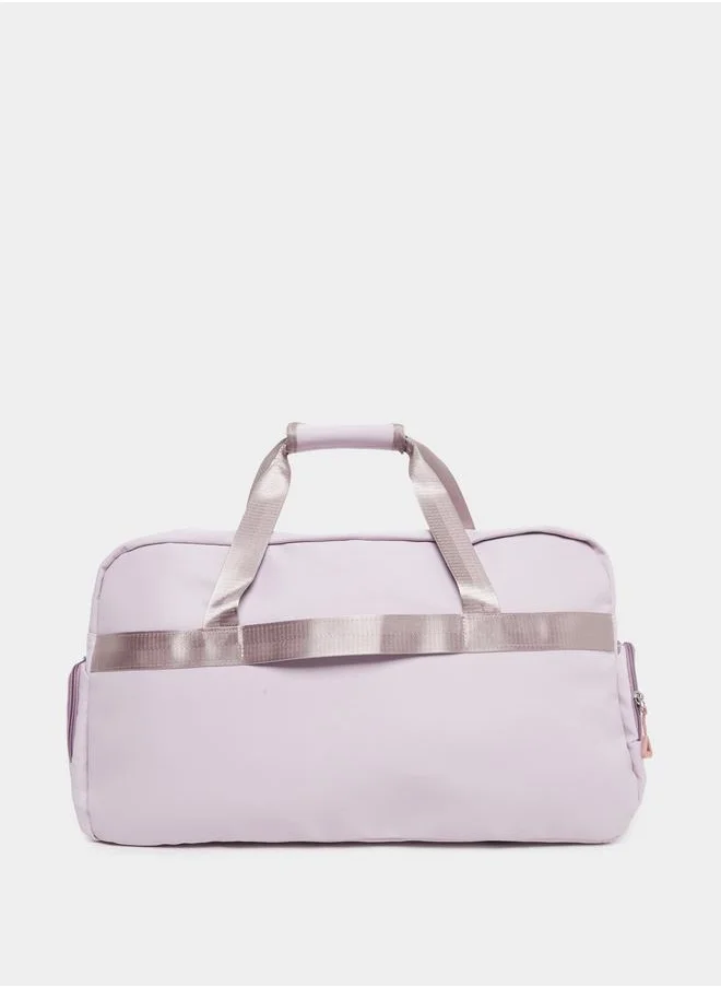 ستايلي Styli Patch Detail Gym Bag with External Pockets