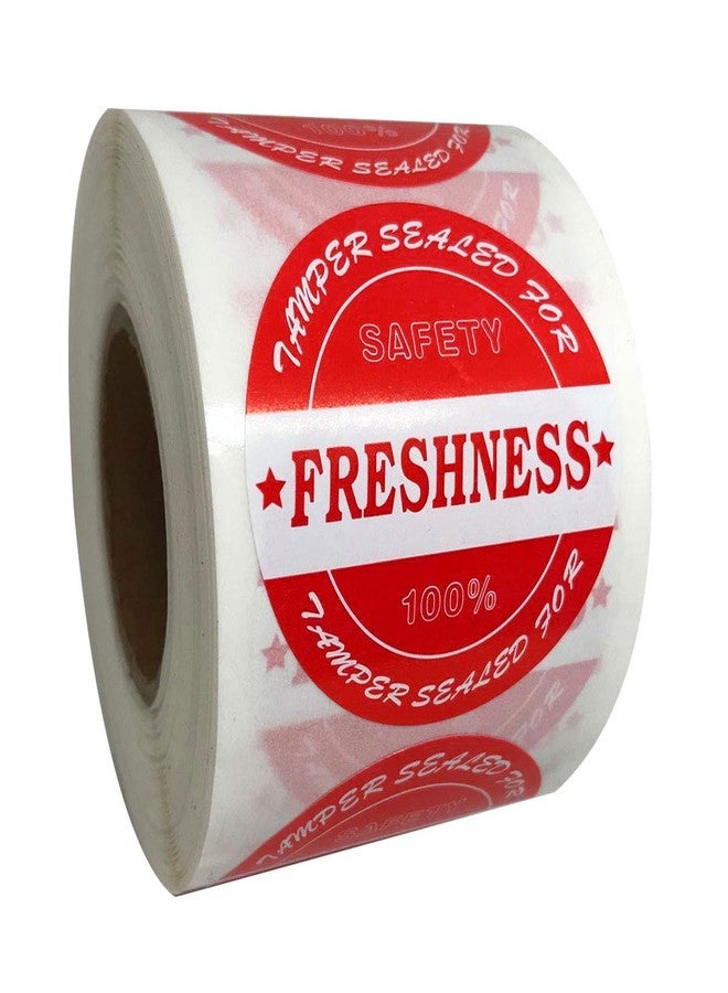 Remarkable Food Delivery Tamper Evident Stickers, Sealed for Freshness Labels, 2 Inch Red Round Adhesive Stickers for Safe Food delivery (500 pcs) - Image 1