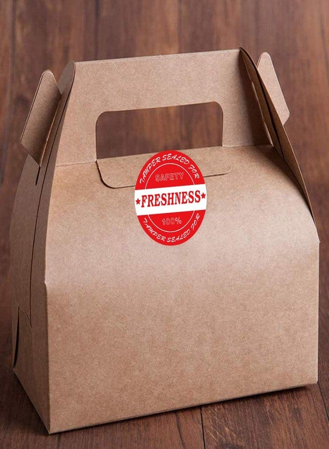 Remarkable Food Delivery Tamper Evident Stickers, Sealed for Freshness Labels, 2 Inch Red Round Adhesive Stickers for Safe Food delivery (500 pcs) - Image 3