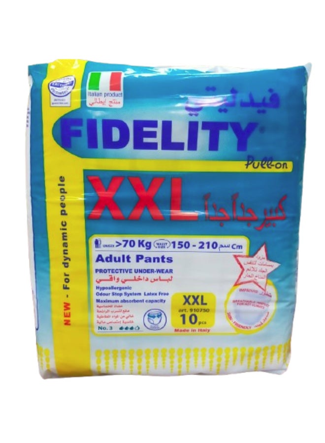 FIDELITY ADULT PULL ON PANT XXL 10pcs - Image 1