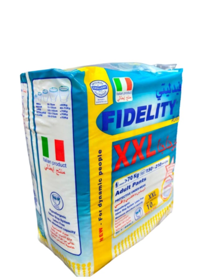 FIDELITY ADULT PULL ON PANT XXL 10pcs - Image 2