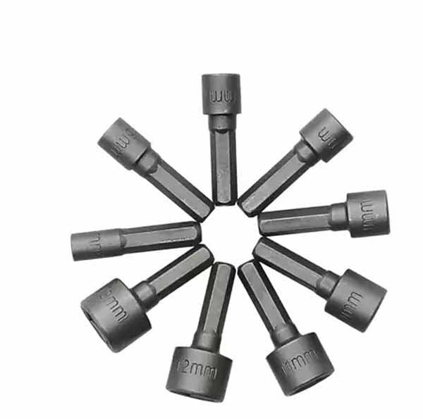 YADAV 9 Pcs Power Nut Driver Drill Bit Set 14 Inch Hex Shank Socket - Image 2