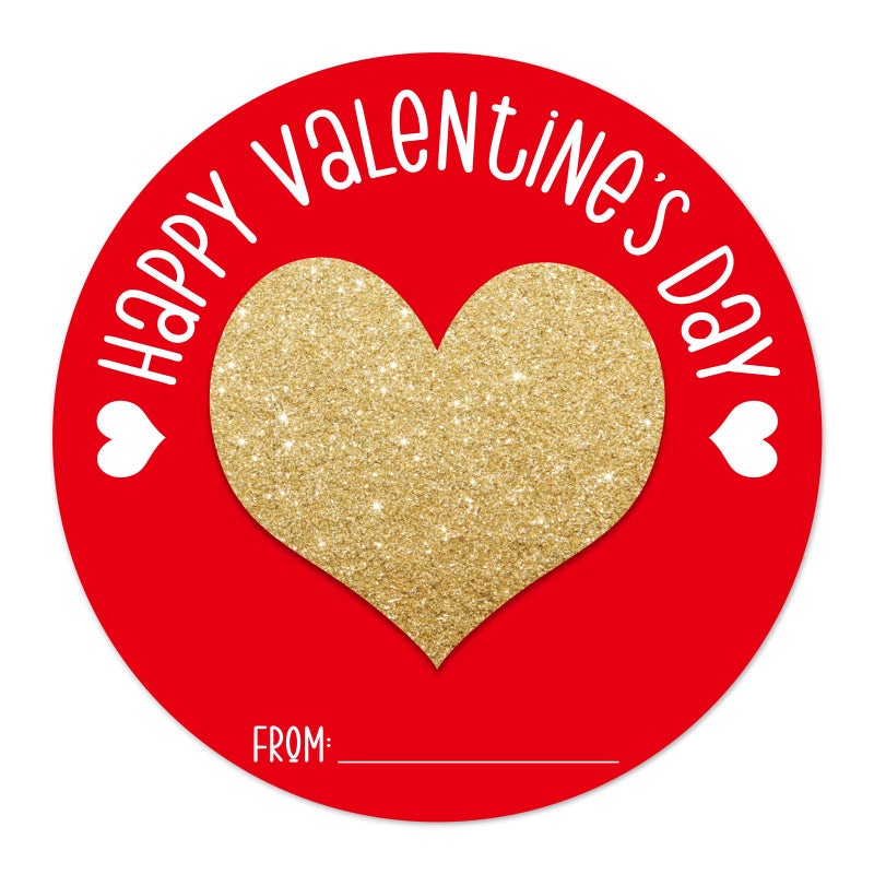 SICOHOME Happy Valentine's Day Stickers - 72Pcs 1.5" Valentine's Day Envelope Seals from Gifts Labels Stickers, Heart Stickers Valentine Gift Party Favor Envelope Seals Sticker, Self-Adhesive - Image 1