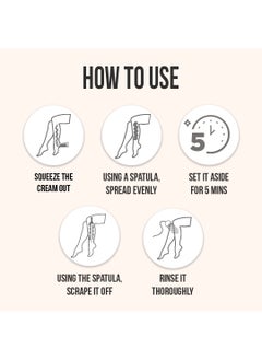 Furr Furr Natural Hair Removal Cream, Triple response formula, Honey & Jojoba & Turmeric, for all skin types, 100 gm - Pack of 2  - Image 4
