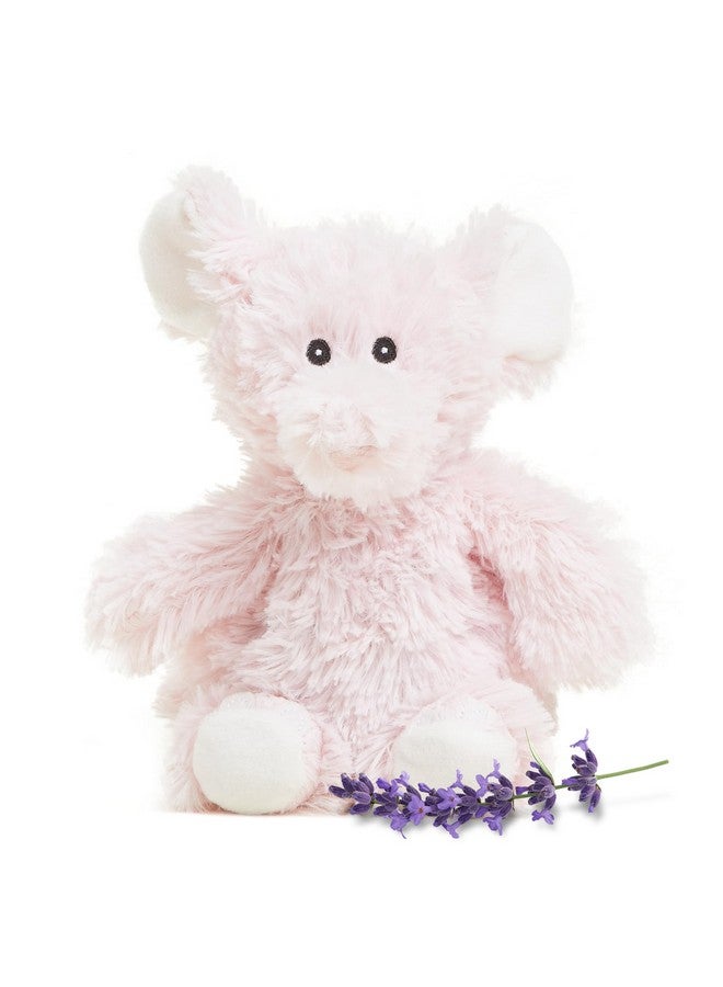 warmies Junior Microwavable & Weighted Stuffed Animals, Pink Elephant - Heated Stuffed Animal Plushie for Warmth & Comfort - Cute Soft Plush Toys for Adults & Children (Boys, Girls, Babies & Toddlers) - Image 1