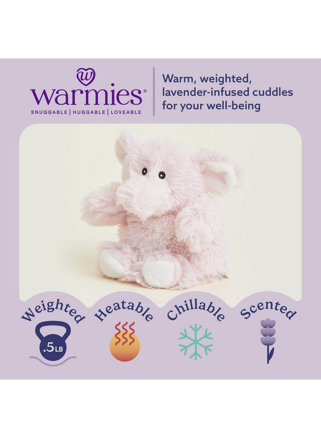 warmies Junior Microwavable & Weighted Stuffed Animals, Pink Elephant - Heated Stuffed Animal Plushie for Warmth & Comfort - Cute Soft Plush Toys for Adults & Children (Boys, Girls, Babies & Toddlers) - Image 2