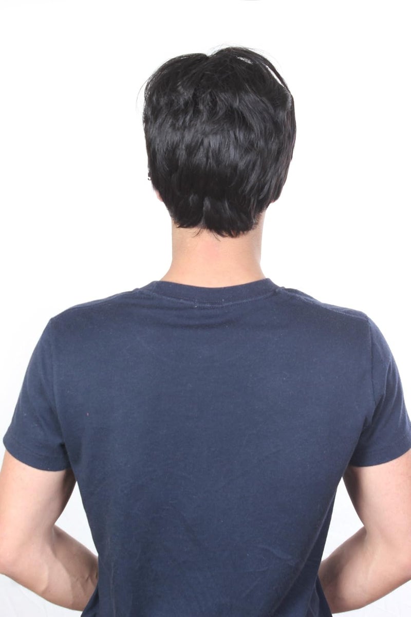 Ritzkart handsome look black short Synthetic Men wig Hot heat resistant Party hair 896 3 - Image 5