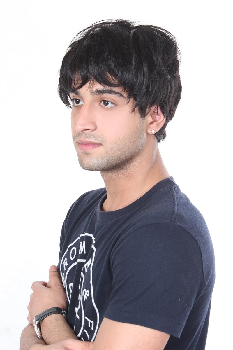 Ritzkart handsome look black short Synthetic Men wig Hot heat resistant Party hair 896 3 - Image 2
