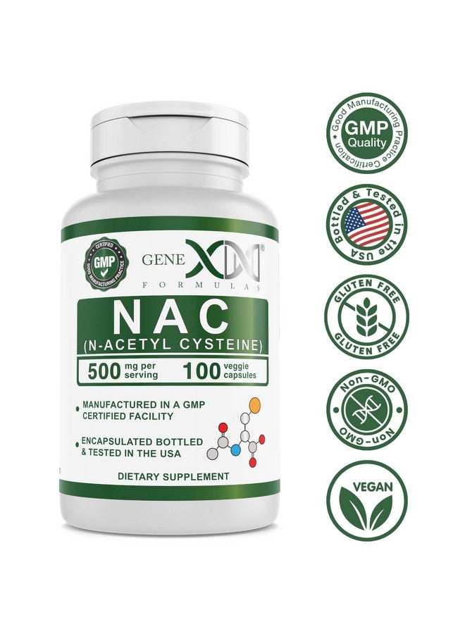 Genex Formulas NAC 500mg (100 Capsules) N-Acetyl Cysteine, Supports Liver Health - Non-GMO, Gluten Free, Vegan (3 Month Supply) - Image 4