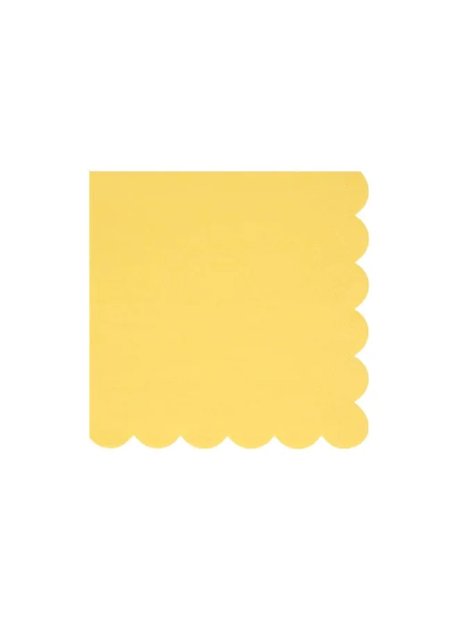 Meri Meri Lemon Sherbet Large Napkins