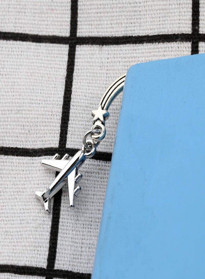 AKTAP Reading Lover Gift Airplane Bookmarks Book Gift for Travel Enthusiast Flight Attendant Book Jewelry Fly Safe Gift (Airplane Bookmarks) - Image 4