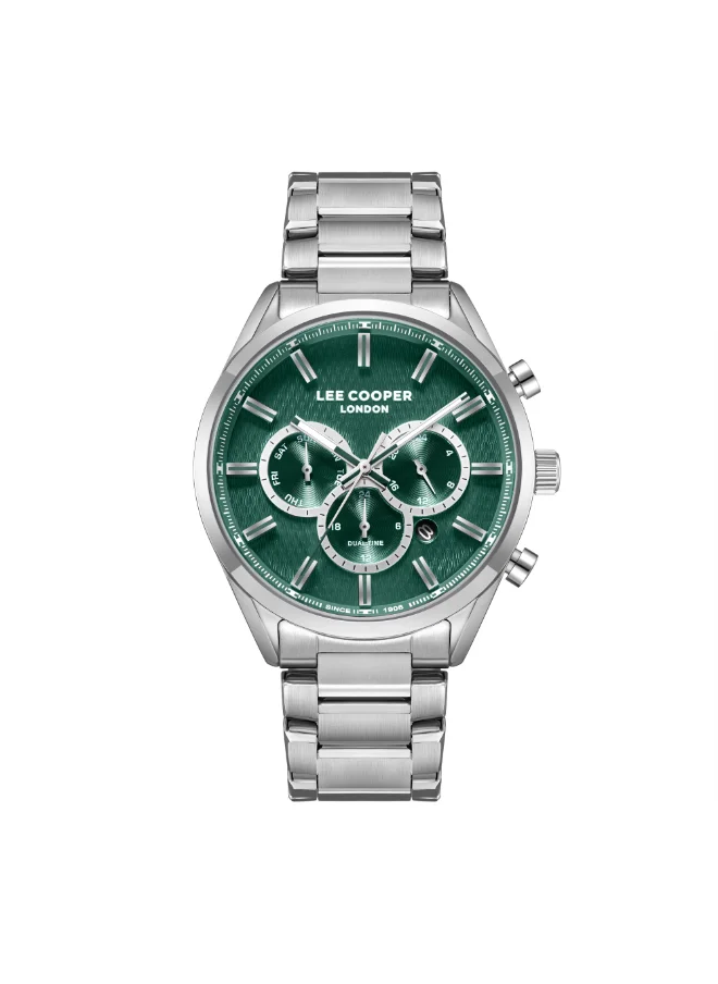 Lee Cooper Men's Multi Function Display Watch With Silver Metal Strap - LC08153.370