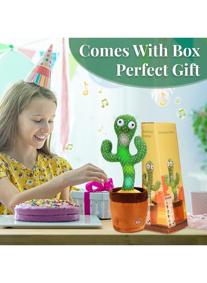 Goyal's Dancing Cactus Talking Toy, Wriggling, Singing & Repeating What You Say, Funny Education Toy for Babies & Kids - Green (Rechargable) - Image 4