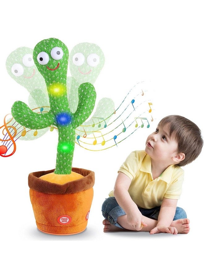 Goyal's Dancing Cactus Talking Toy, Wriggling, Singing & Repeating What You Say, Funny Education Toy for Babies & Kids - Green (Rechargable) - Image 1