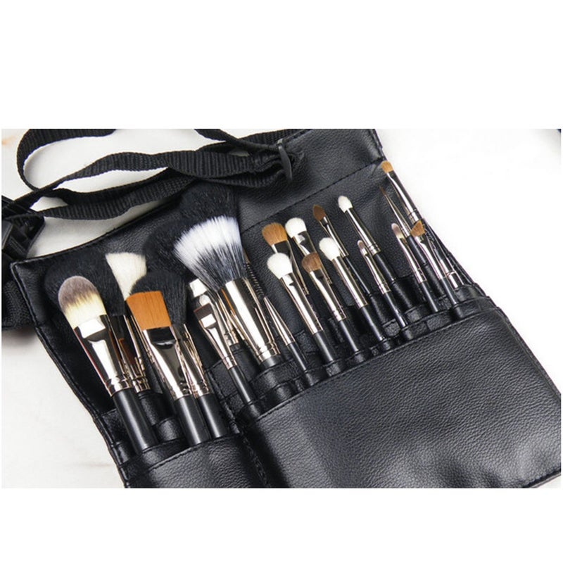 Steelfever 22 Pockets Professional Cosmetic Makeup Brush Bag With Adjustable Belt Strap For Artist - Image 5