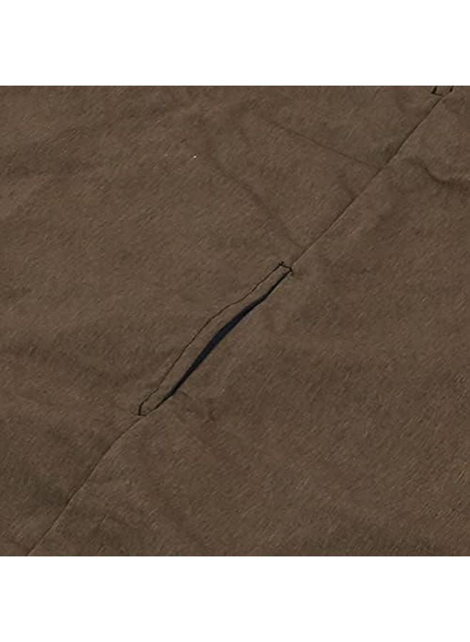 Brown Pet Car Seat Cover Scratchproof Nonslip Dog Seat Protector Adjustable Straps Durable - Image 5