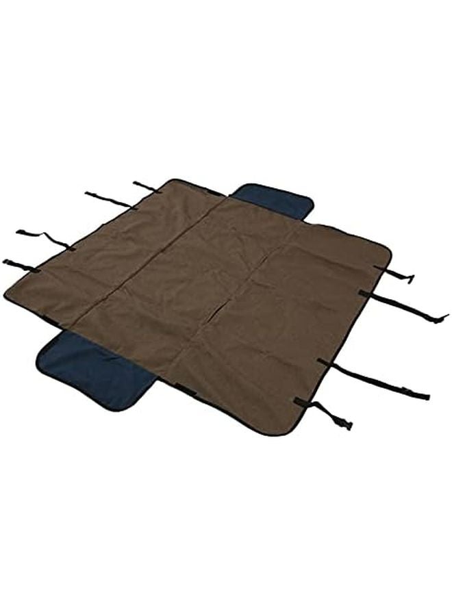 Brown Pet Car Seat Cover Scratchproof Nonslip Dog Seat Protector Adjustable Straps Durable - Image 3