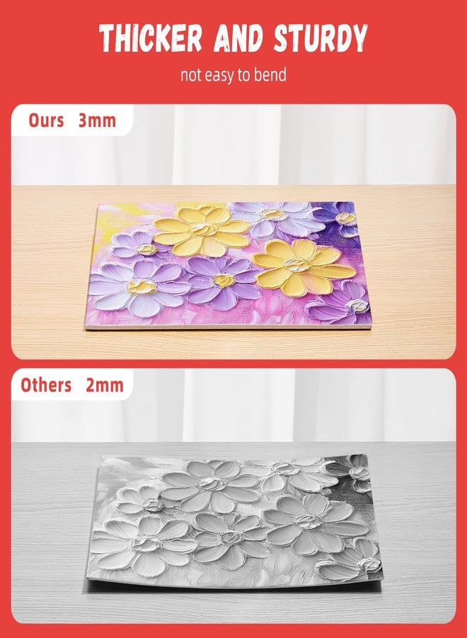 Simetufy 36 Pack 8x10 Inch Canvas Boards for Painting, Blank Canvas Panels Gesso Primed Acid-Free 100% Cotton for Acrylics Oil Watercolor Tempera Paints - Image 4