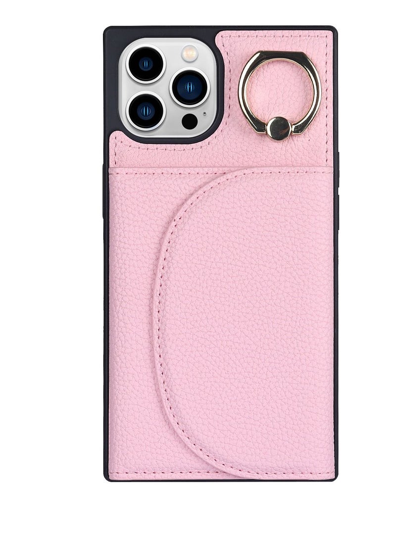 Suteni Ring Buckle Back Cover Magnetic Leather Phone Case for iPhone - Image 1