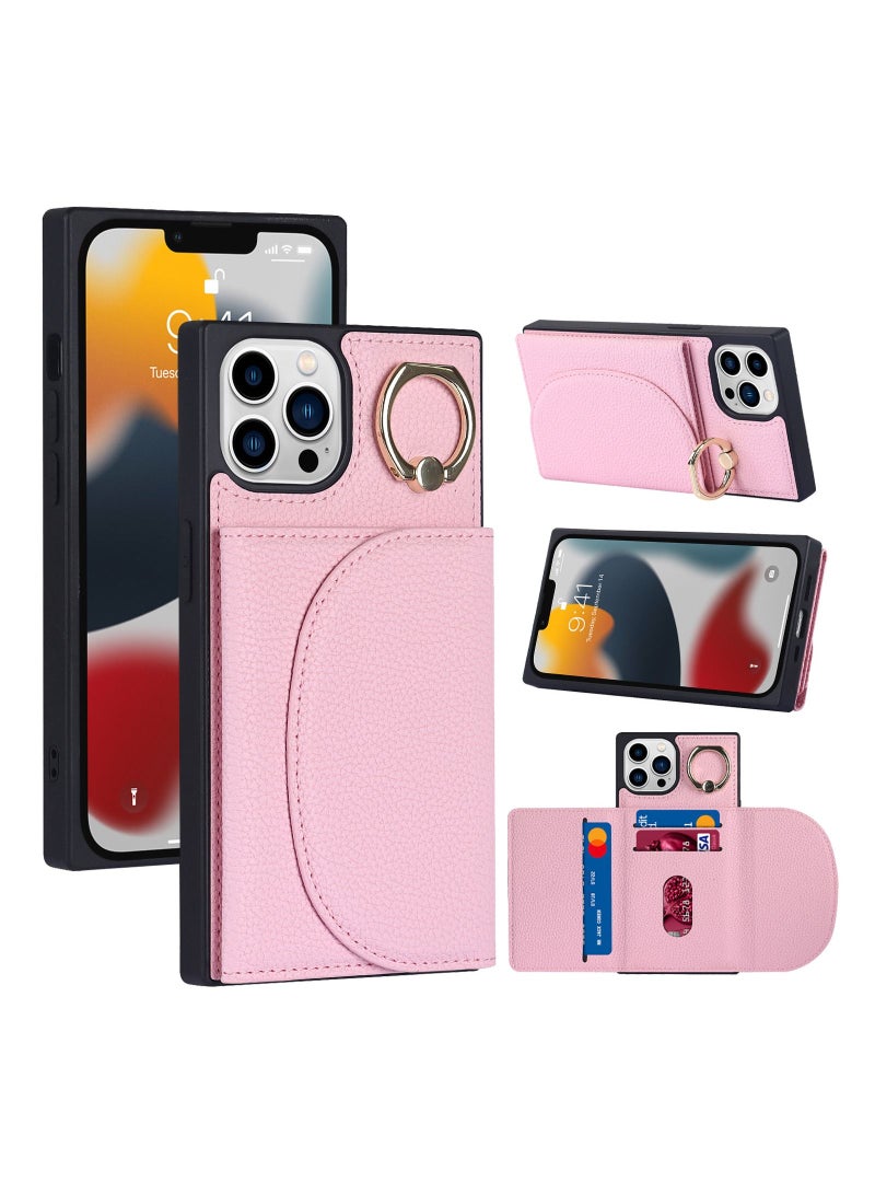 Suteni Ring Buckle Back Cover Magnetic Leather Phone Case for iPhone - Image 3