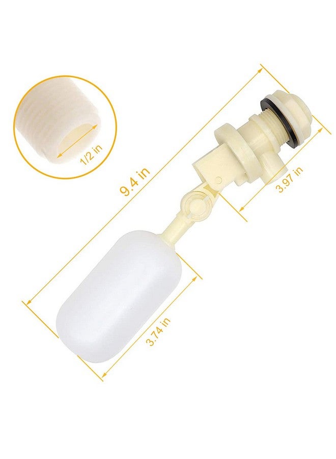 ALLRI Float Valve 1/2" Shut Off Plastic Water Float Valve, Stable Water Float Ball Valve for Horse Cattle Goat Sheep Pig Dog Farm Supplies 2 Pack - Image 3
