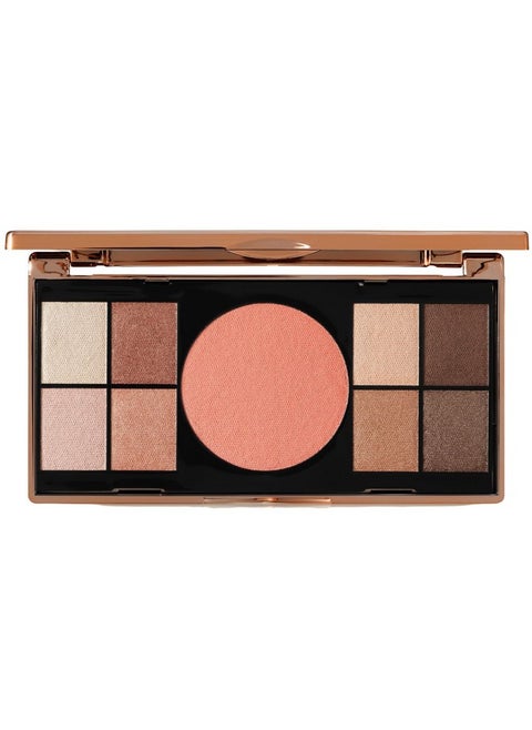 Magic Finish Elegant Vibes Palette (8 X 0.03 Oz + 1X 0.14G) - Eye Shadow Palette, 8 Harmonizing Eyeshadow Shades & Blush, High Color Payoff, Satin-Touch Texture, Enriched With Vitamin E