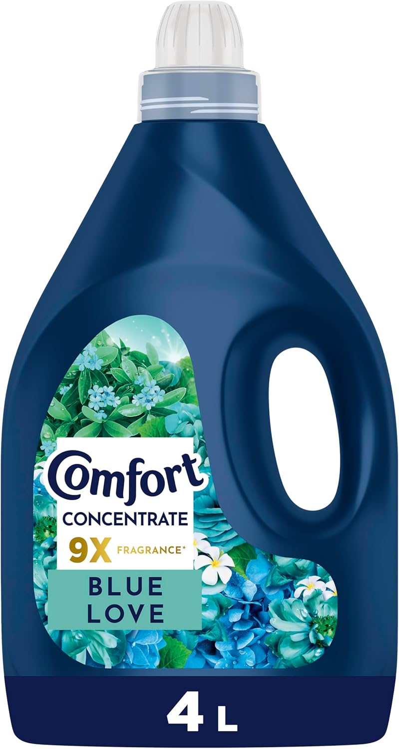 Comfort Concentrate Fabric Softener, Blue Love, 9X Fragrance, 4L - Image 1