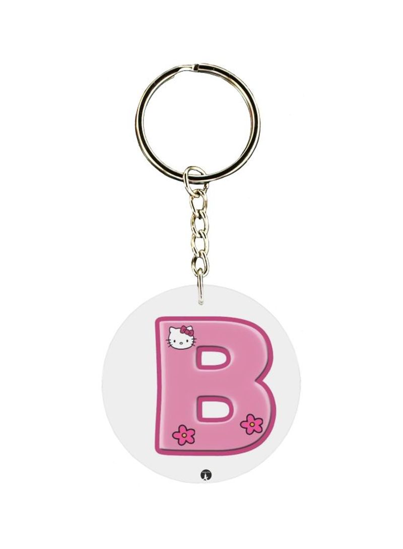 RKN Alphabet B Kitty Cartoon Themed Keychain