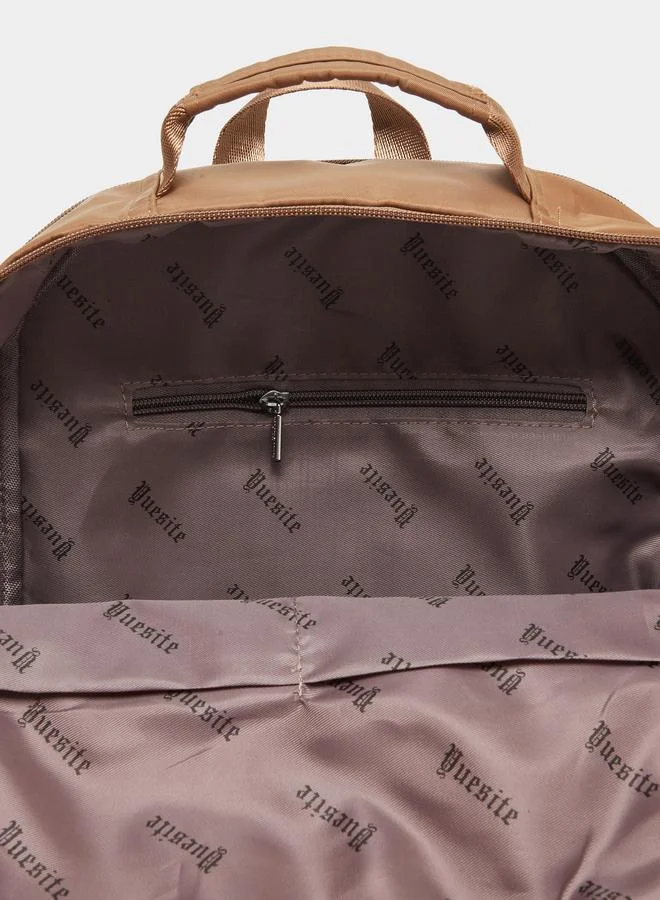 ستايلي حقيبة ظهر Styli بتفاصيل لاصقة وجيوب خارجية