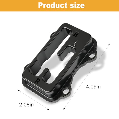 Jetuplusllc Shifter Gate for Kawasaki KRX 1000KRX 10004 Black Anodized Shift Gate 6061 T6 Aluminum - Image 3
