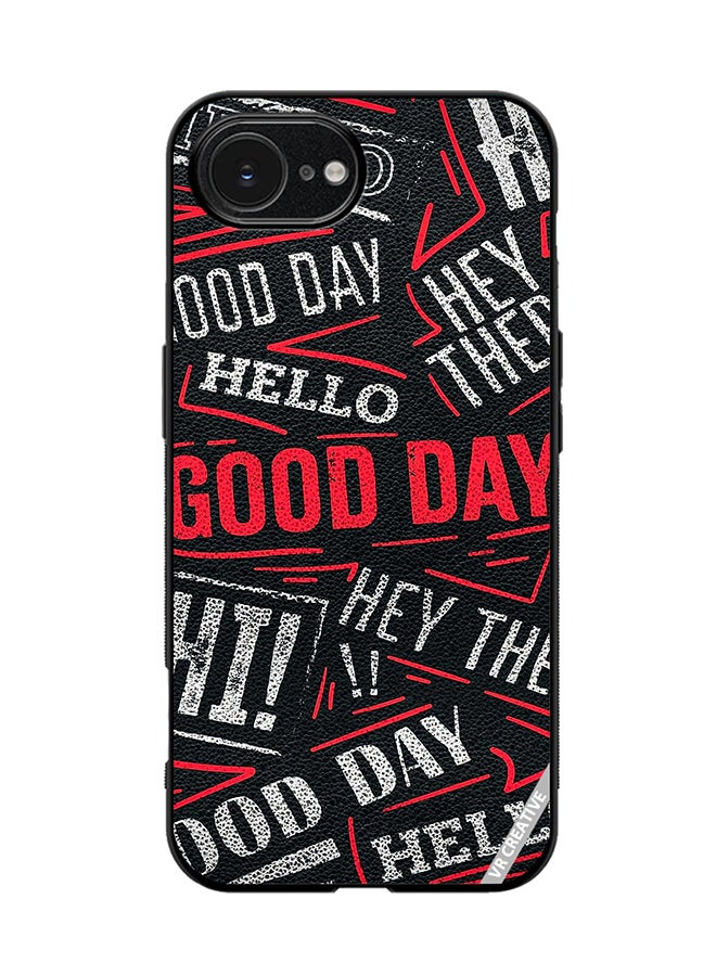 VR CREATIVE Protective Case Cover For Apple iPhone 16e Hello There Good Day Design Multicolour