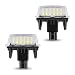 lekiliky 2PCS LED License Plate Lights PC Waterproof Shockproof Rear License Plate Lights Vehicle 12V White Tag Lamp Assembly Compatible with Toyota GMC Chevrolet 8127006030 8127006031 White - Image 2