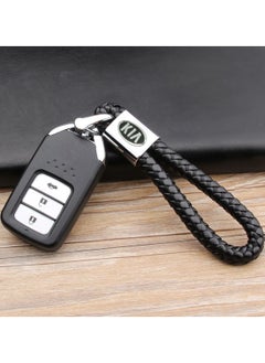 KIA Logo black braided leather keychain, car keyring with screw lock car keychain - pzsku/ZDE598EDDB79E4EB64AEBZ/45/_/1704690666/9b16fab0-c994-4398-a5ee-2560edc0a094